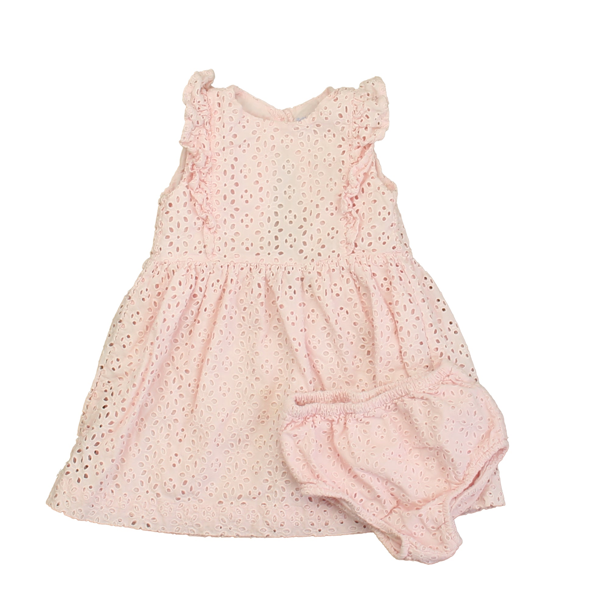 Ralph Lauren Girls Pink Dress Size: 12 Months Pink