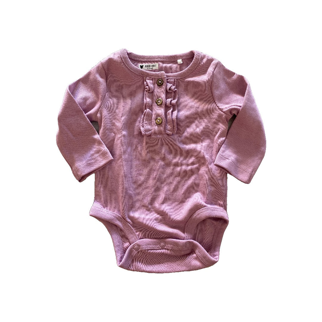 Oliver & Rain Girls pink Onesie Size: 3 months pink
