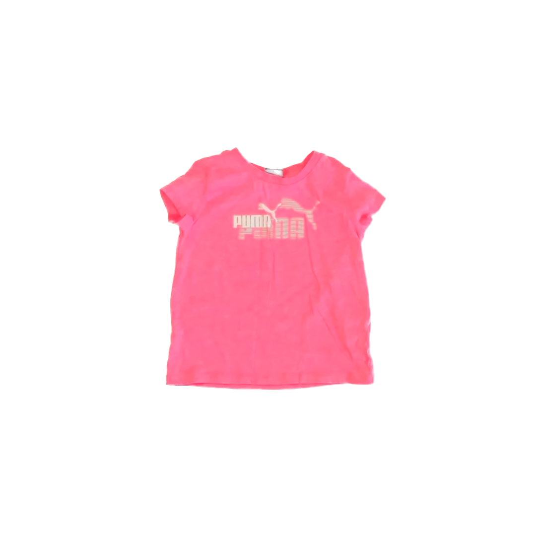 Puma Girls Pink Athletic Top Size: 4T Pink
