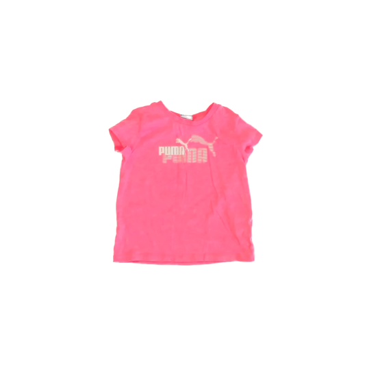Puma Girls Pink Athletic Top Size: 4T Pink