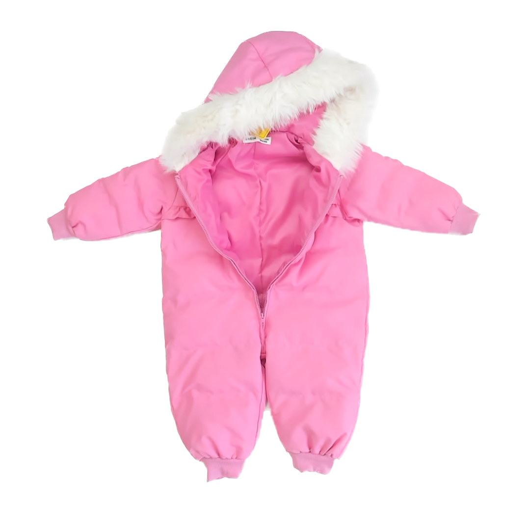 Shein Girls Pink Snowsuit Size: 9-12 Months Pink