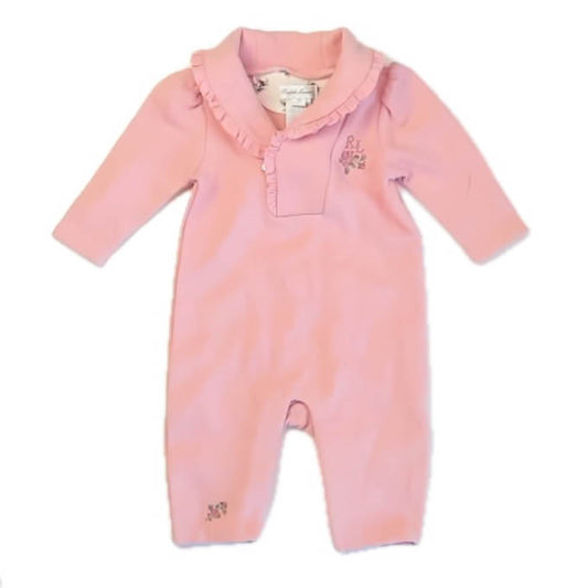 Ralph Lauren Girls Pink Long Sleeve Outfit Size: 3 Months Pink