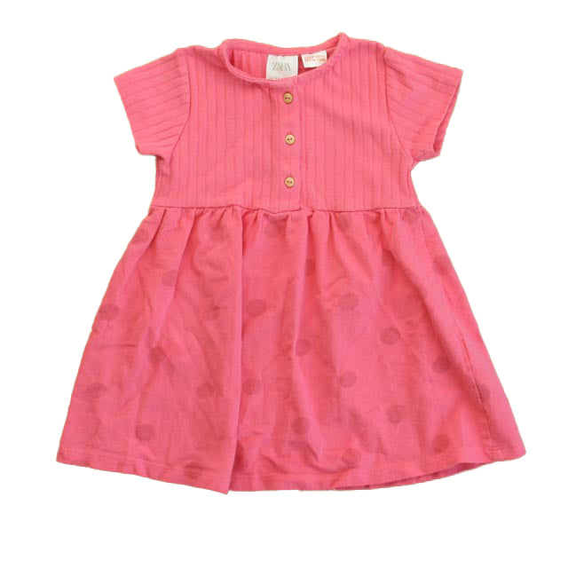 Zara Girls Pink Dress Size: 12-18 Months