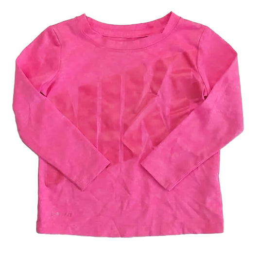 Nike Girls Pink Athletic Top Size: 18-24 Months Pink