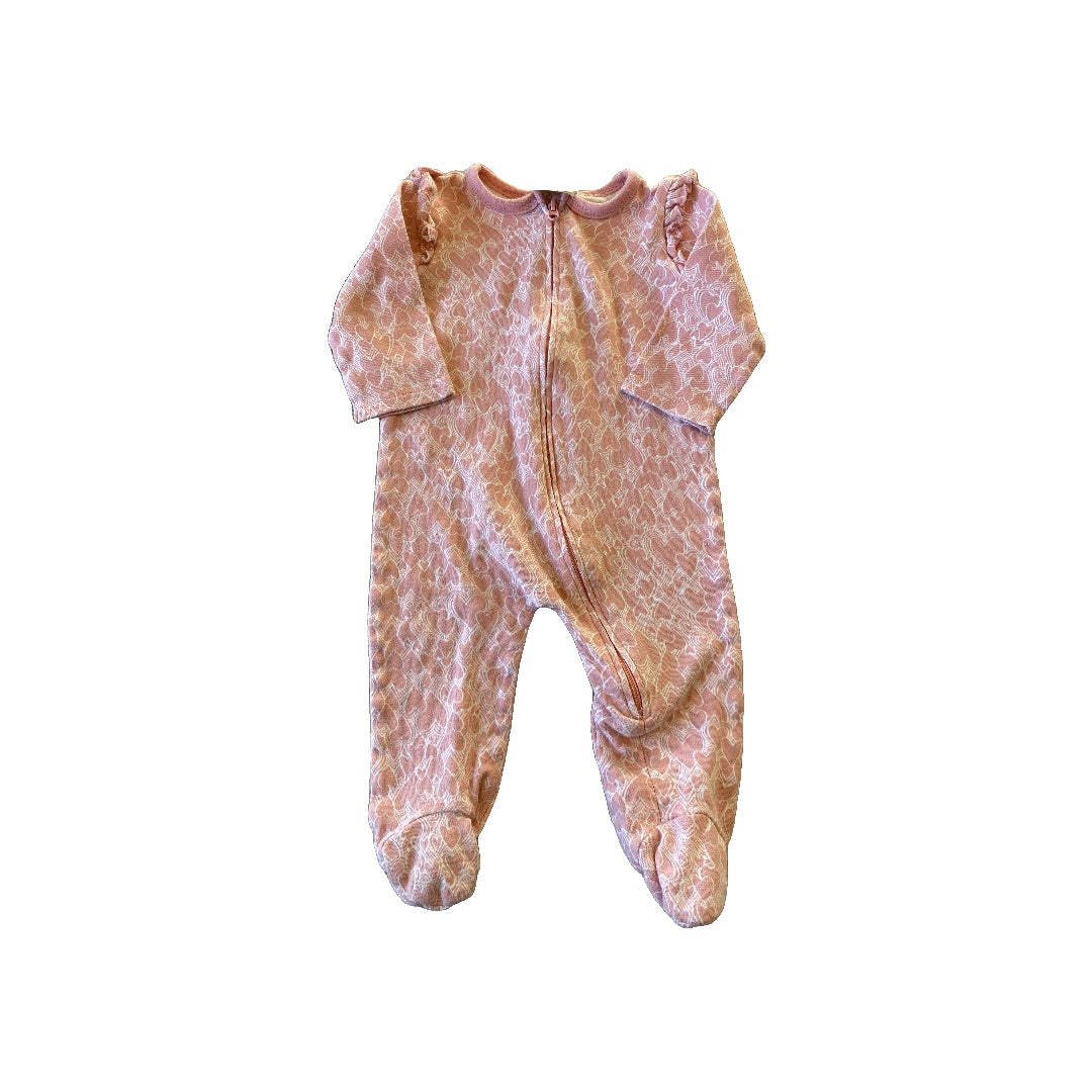 Girls pink Pajamas Size: 3-6 months pink