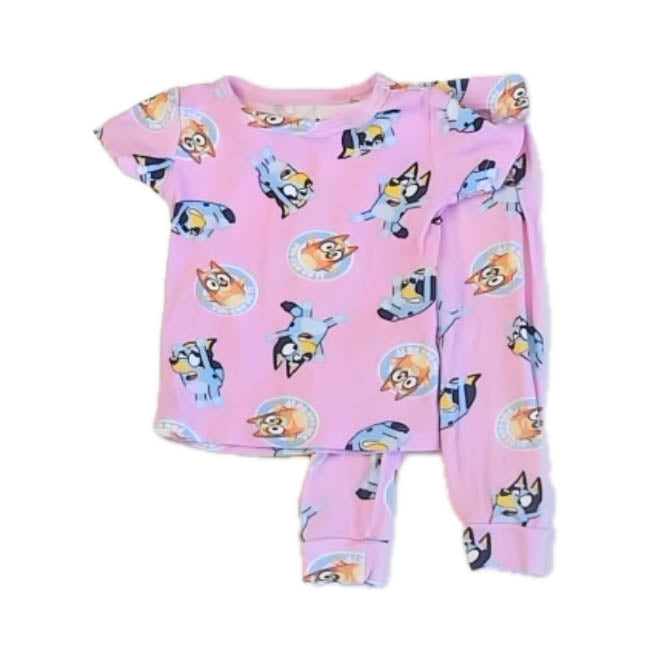 Bluey Girls Pink 2-piece Pajamas Size: 2T Pink