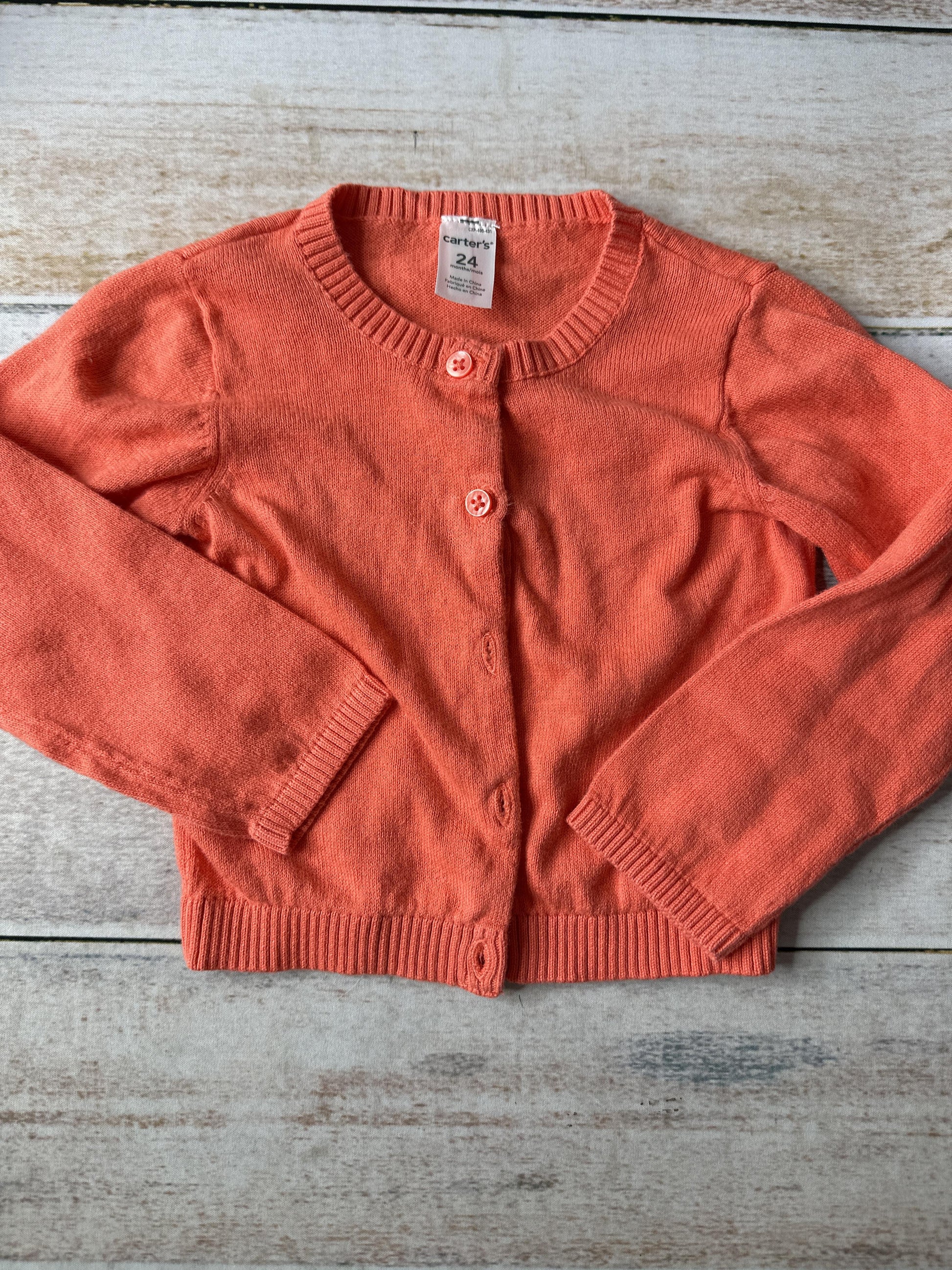 Carters Girls pink Sweater Size: 24 months pink