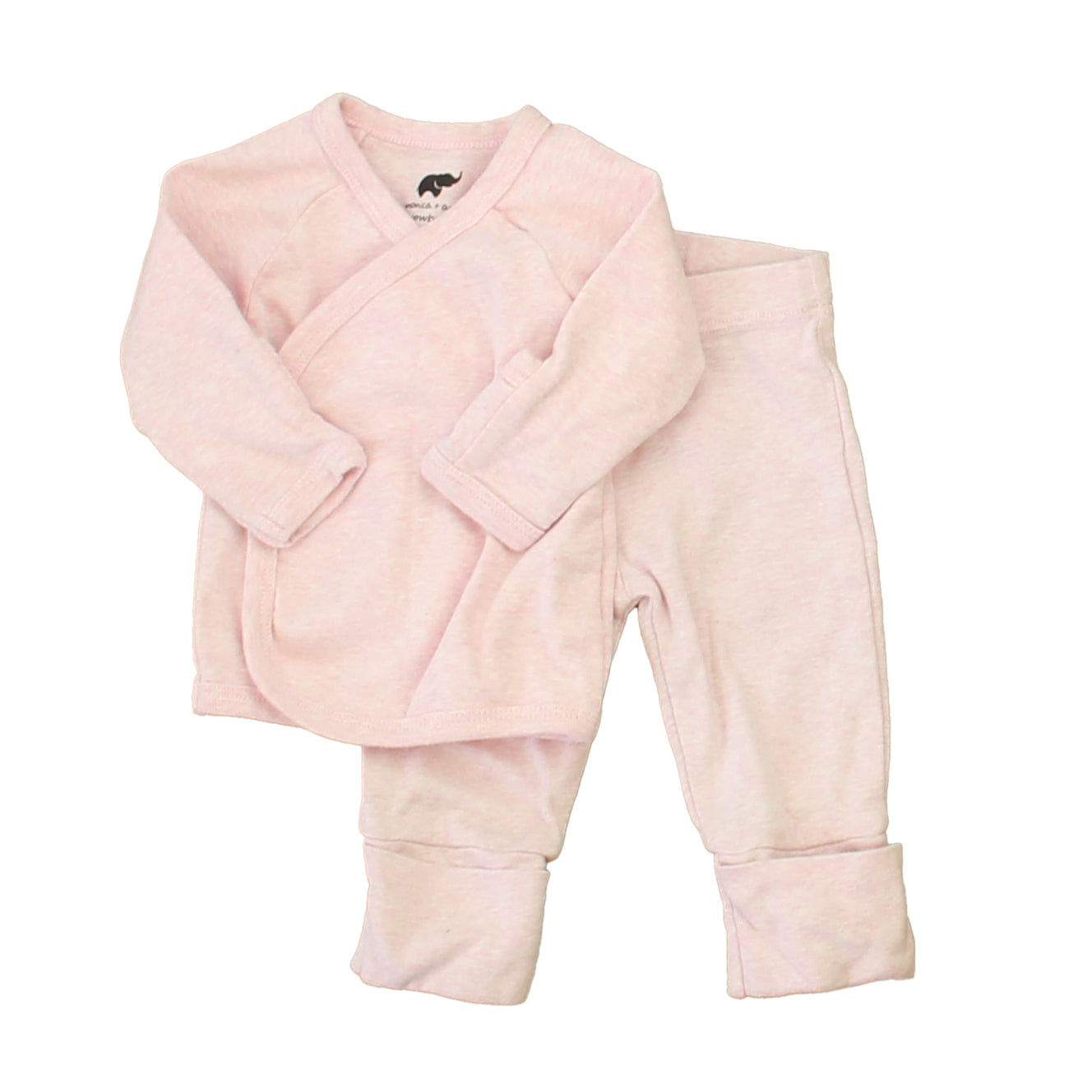 Monica + Andy Girls Pink Apparel Sets Size: 0-3 Months Pink