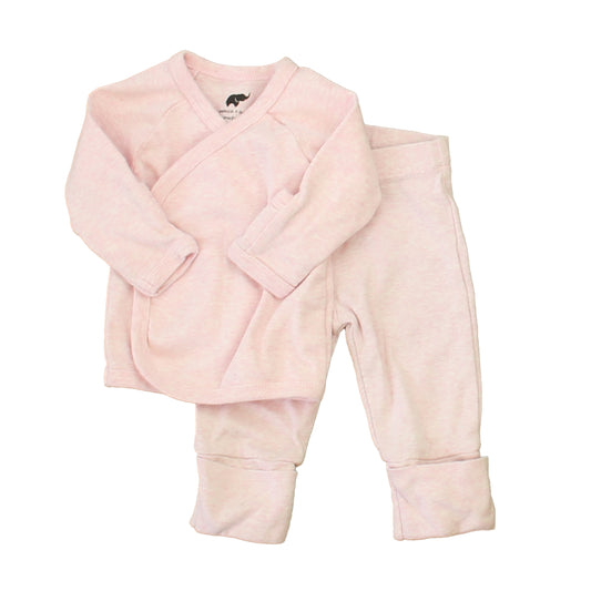 Monica + Andy Girls Pink Apparel Sets Size: 0-3 Months Pink