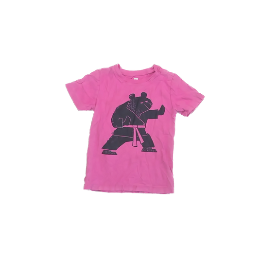 Tea Collection Boys Pink T-Shirt Size: 5T Pink