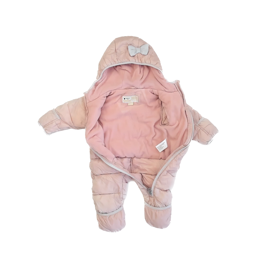 Michael Kors Girls Pink Bunting Size: 6-12 Months Pink