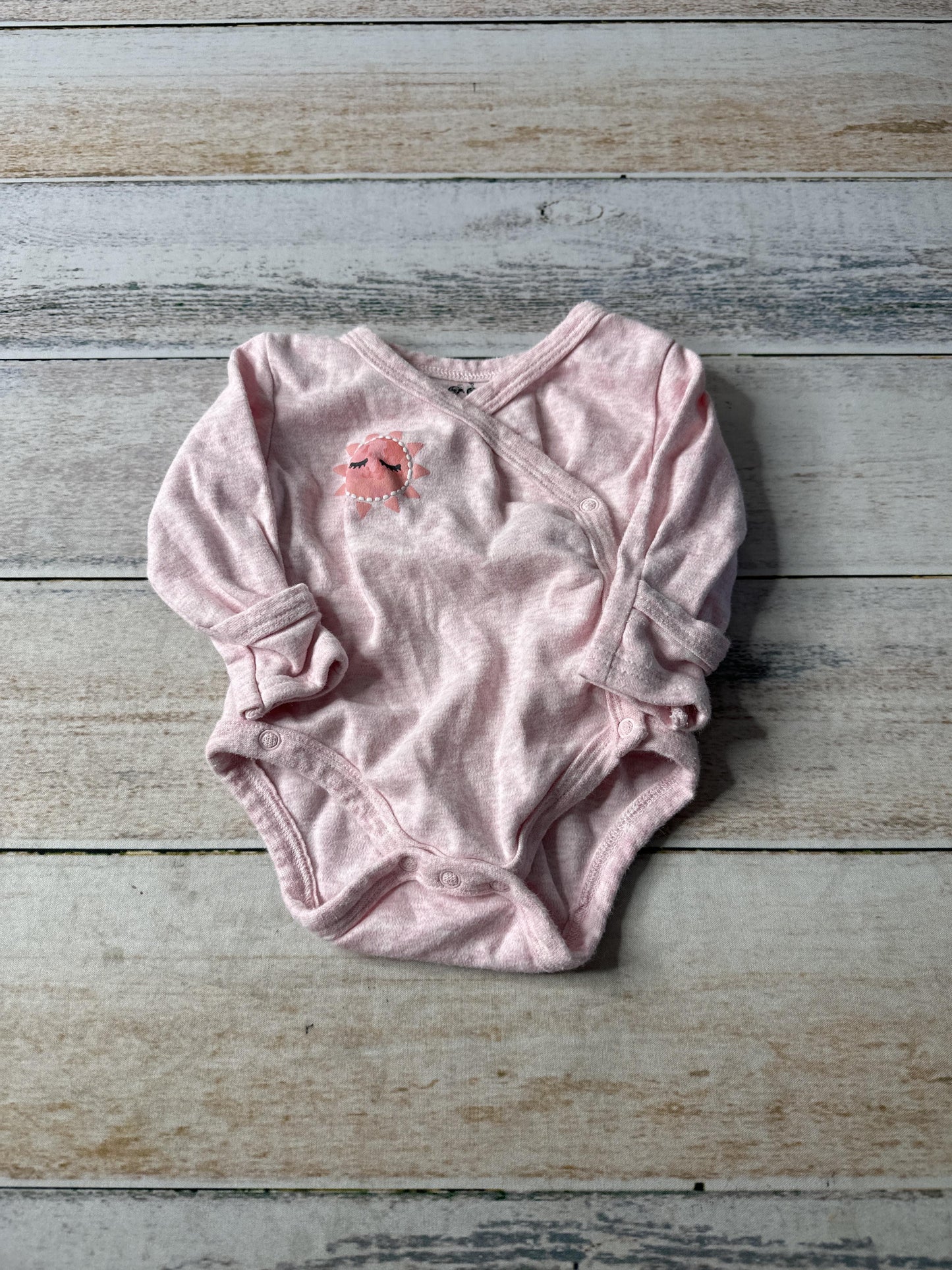 asher and olivia Girls pink Onesie Size: 3 months pink
