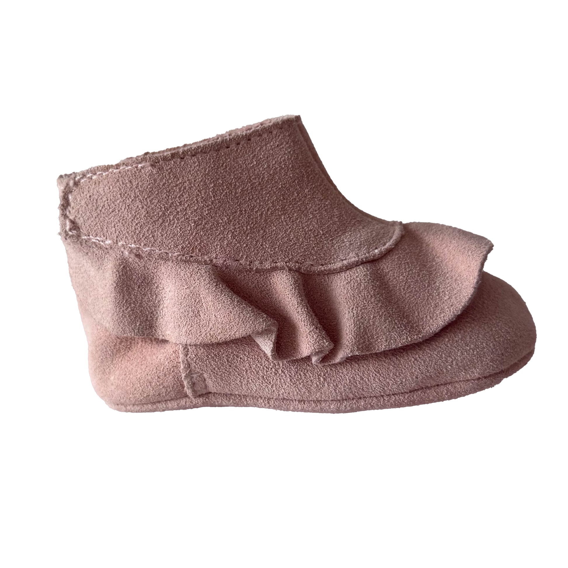 Janie and Jack Girls Pink Booties Size: 3-6 Months Pink