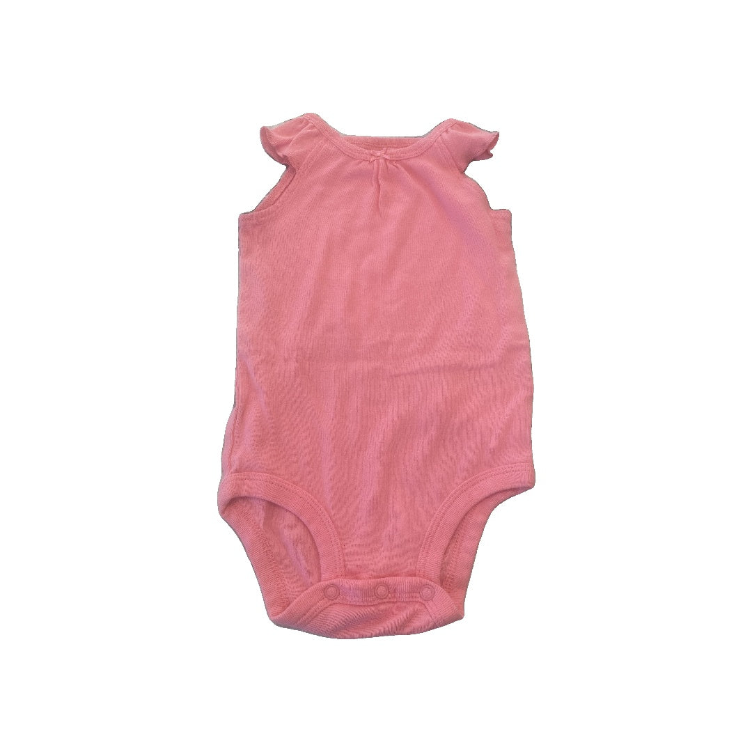 Carters Girls pink Onesie Size: 6-9 months pink