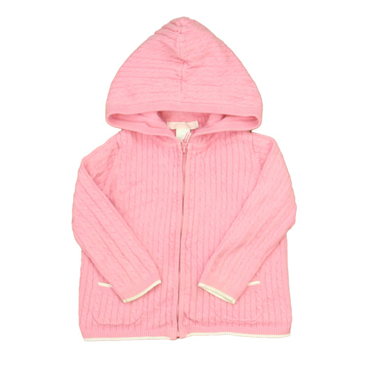 Janie and Jack Girls Pink Cardigan Size: 12-18 Months