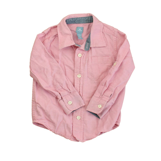 Gap Boys Pink Button Down Long Sleeve Size: 2T Pink