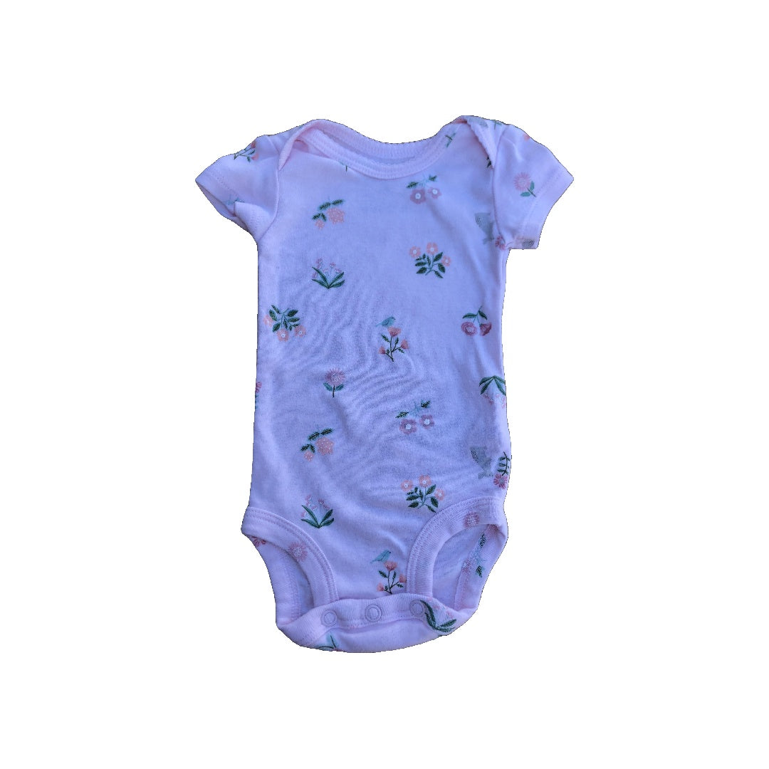 Carters Girls pink Onesie Size: Newborn pink