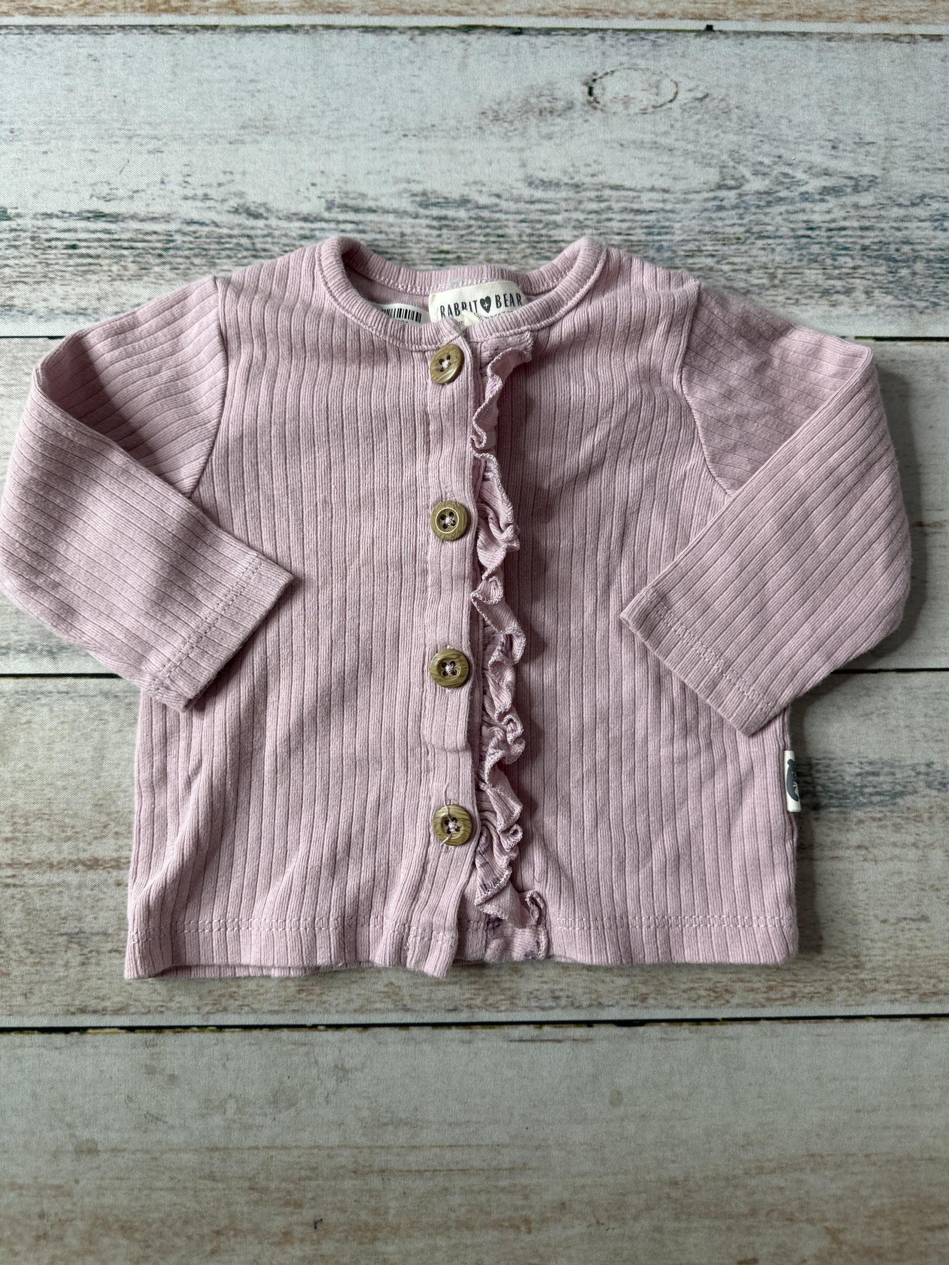 Rabbit Bear Unisex pink T-Shirt Size: 3-6 months pink