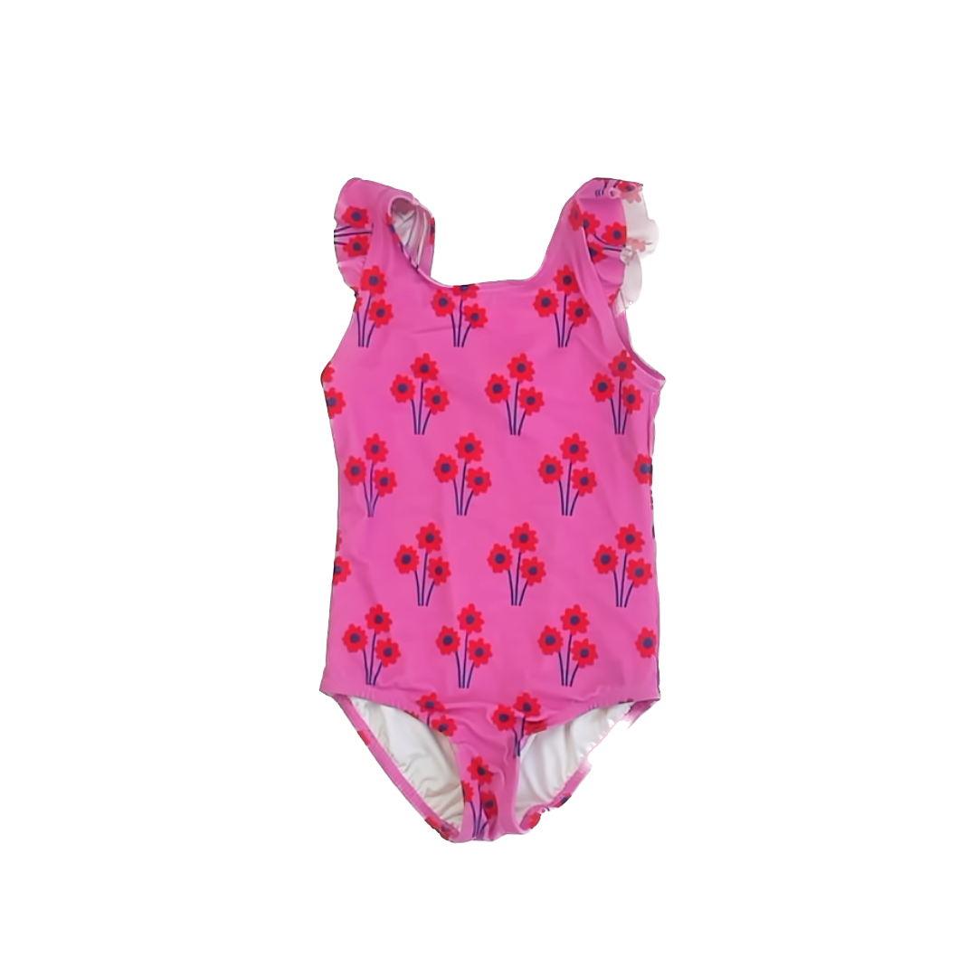 Hanna Andersson Girls Pink 1-piece Swimsuit Size: 5T Pink