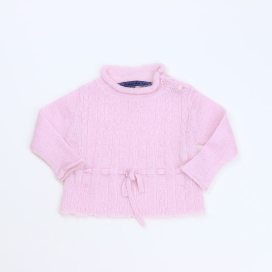 Le Phare De La Baleine Girls Pink Sweater Size: 12 Months