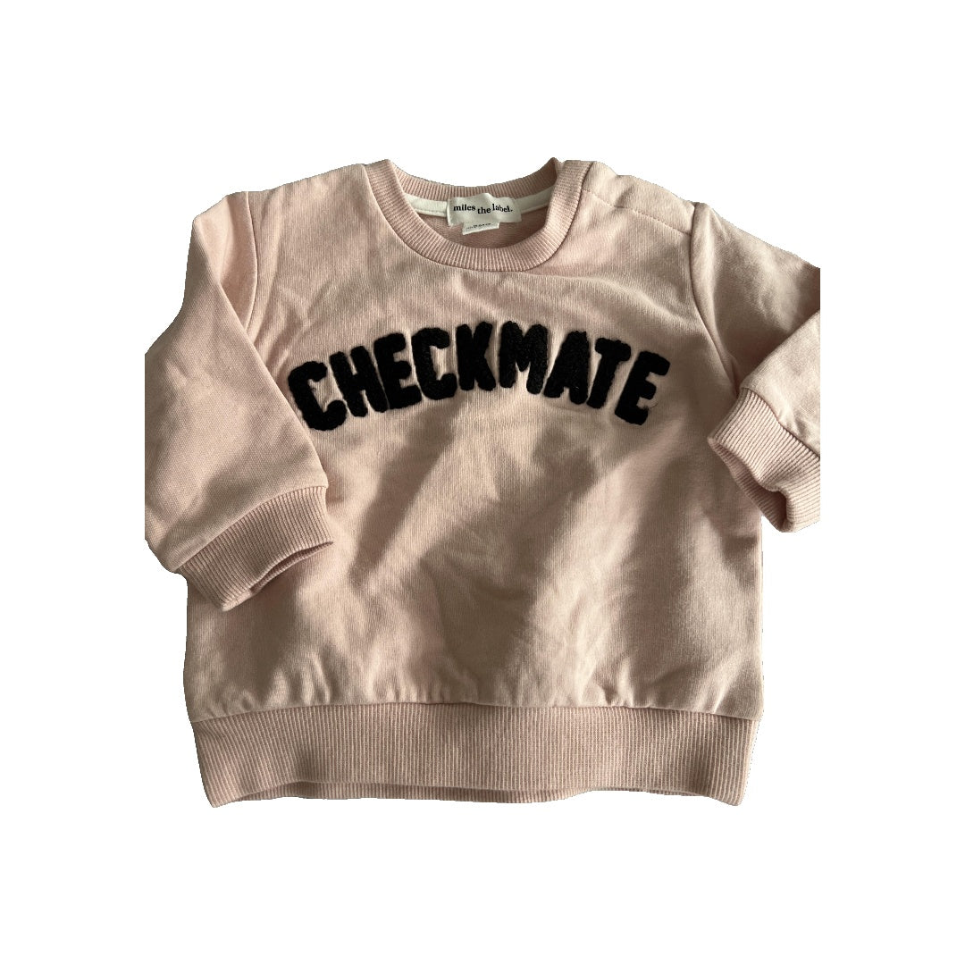 Miles Girls pink Sweatshirt Size: 6 months pink