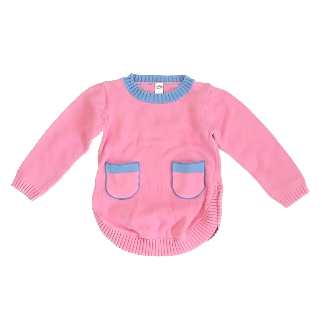 Beaufort Bonnet Co Girls Pink Sweater Size: 6 Years Pink
