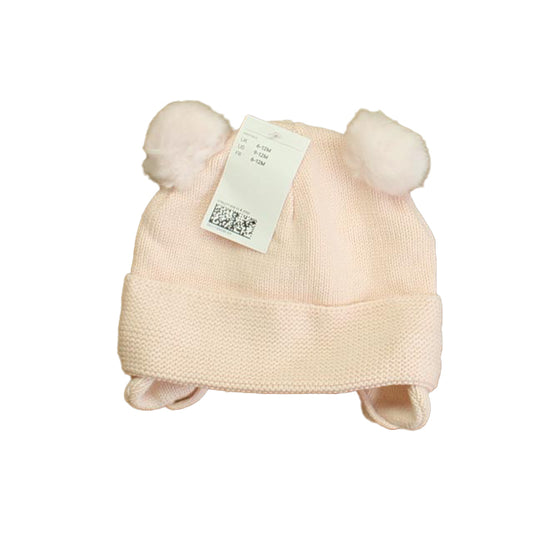 H&M Girls Pink Winter Hat Size: 9-12 Months