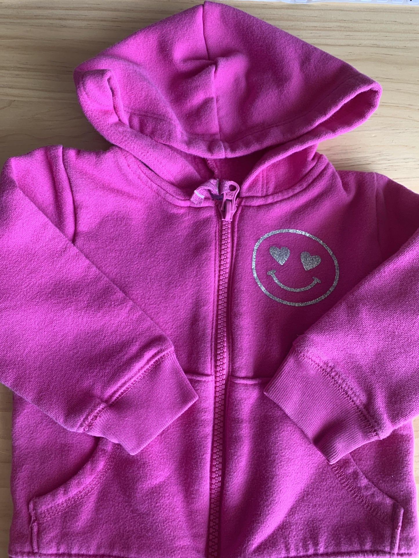 Carters Girls pink Hoodie Size: 12 months pink