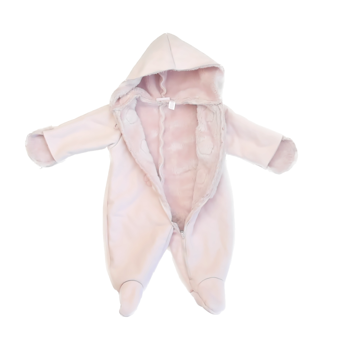 First Impressions Girls Pink Bunting Size: 6-9 Months Pink