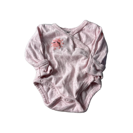 asher and olivia Girls pink Onesie Size: 3 months pink