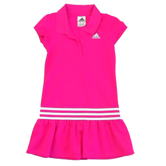 Adidas Girls Pink Dress Size: 6 Years Pink