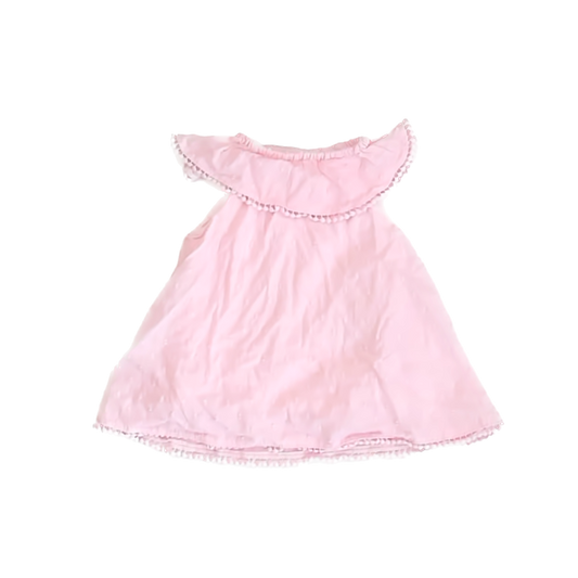 Little Me Girls Pink Sun Dress Size: 12 Months Pink
