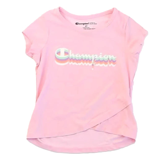 Champion Girls Pink Athletic Top Size: 2T Pink