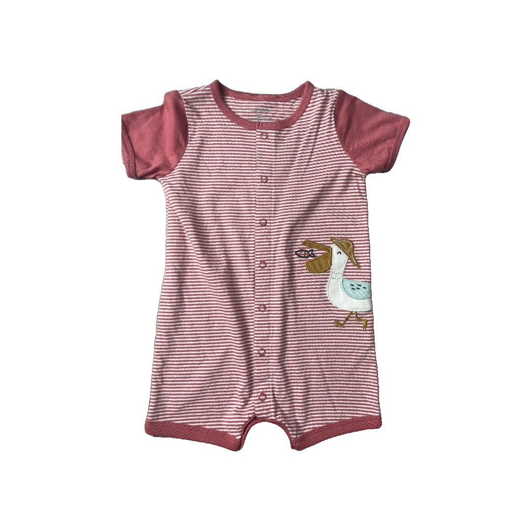 Carters Girls pink Romper Size: 12 months pink