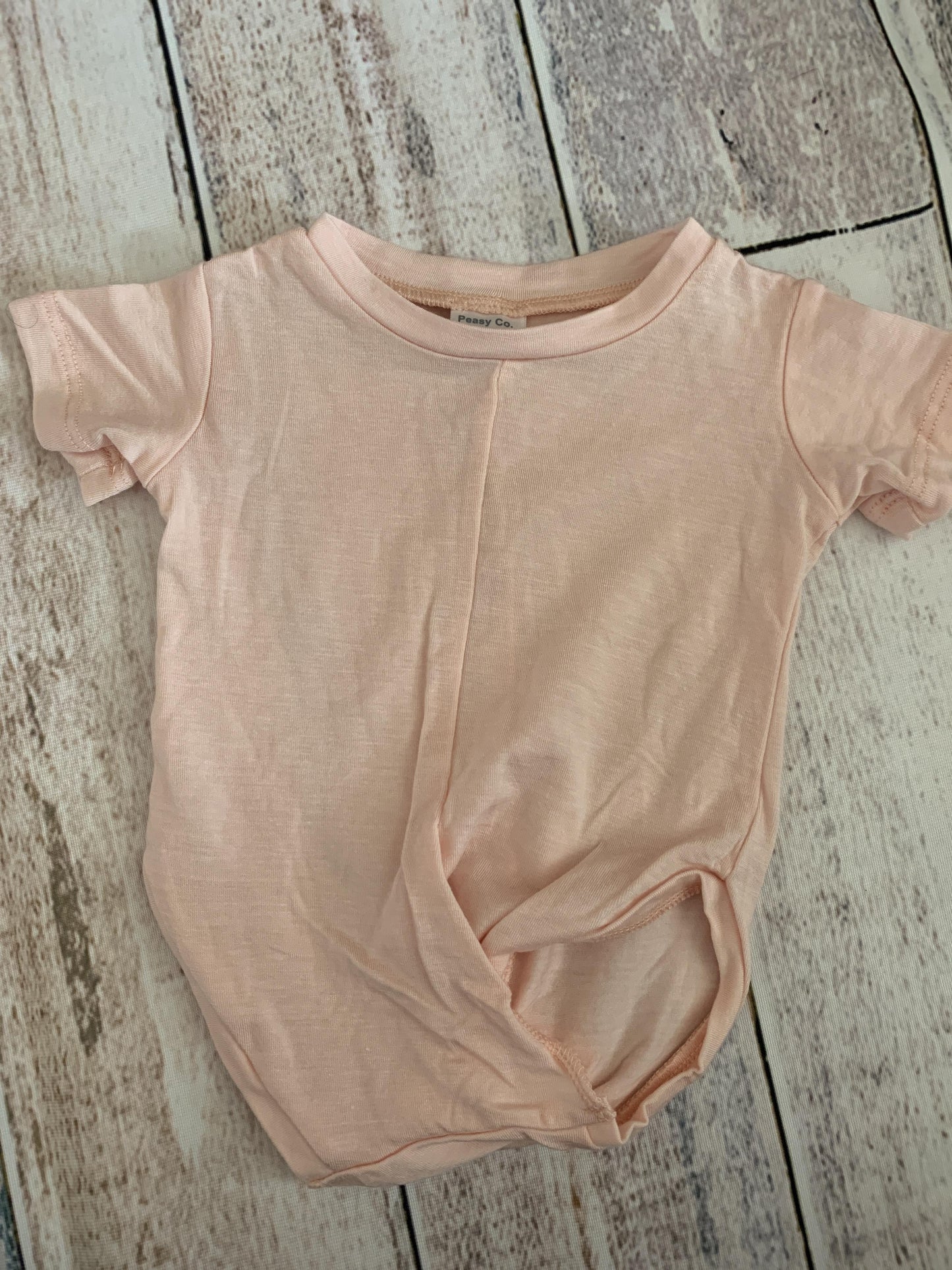 Peasy Girls pink Onesie Size: 3-6 months pink