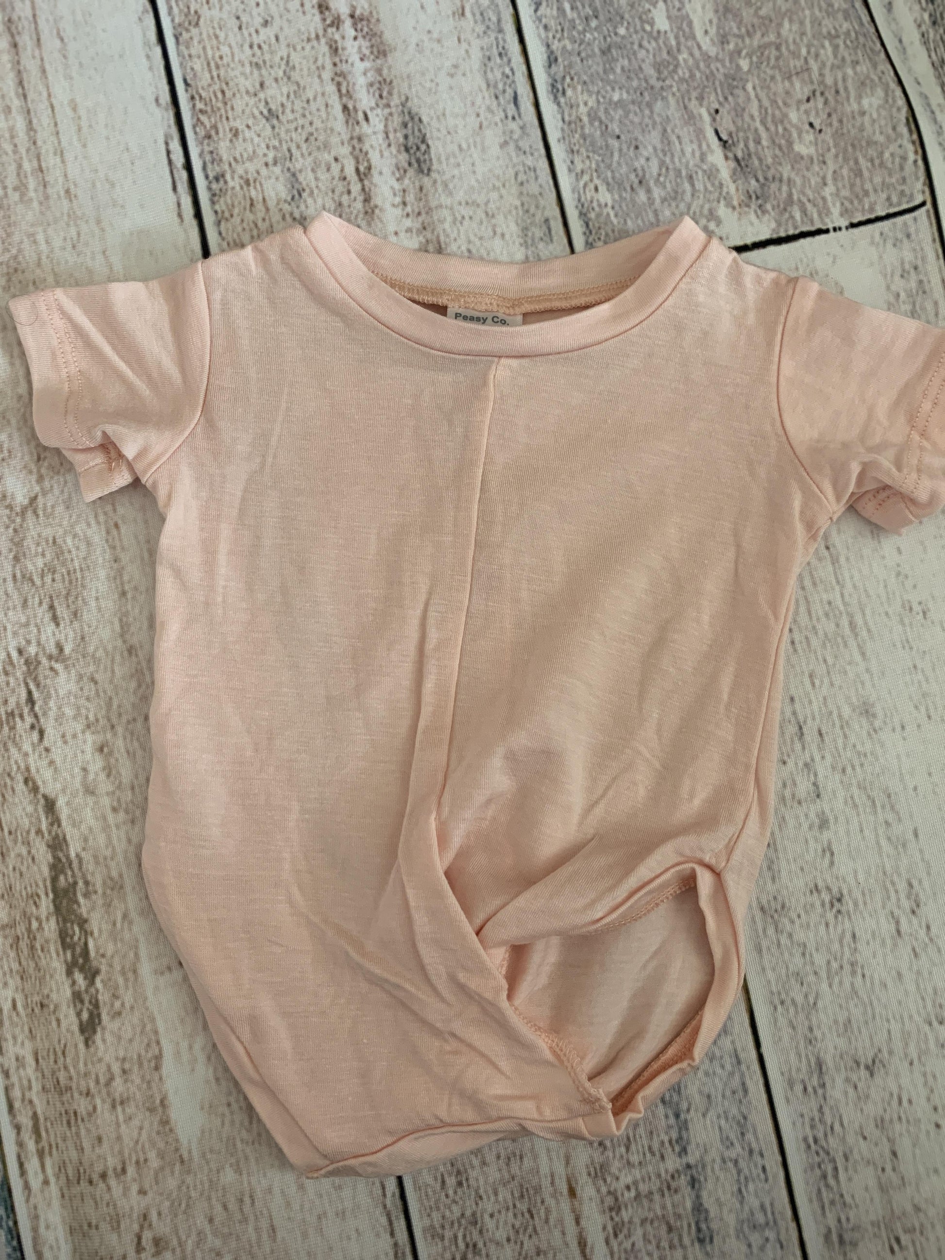 Peasy Girls pink Onesie Size: 3-6 months pink