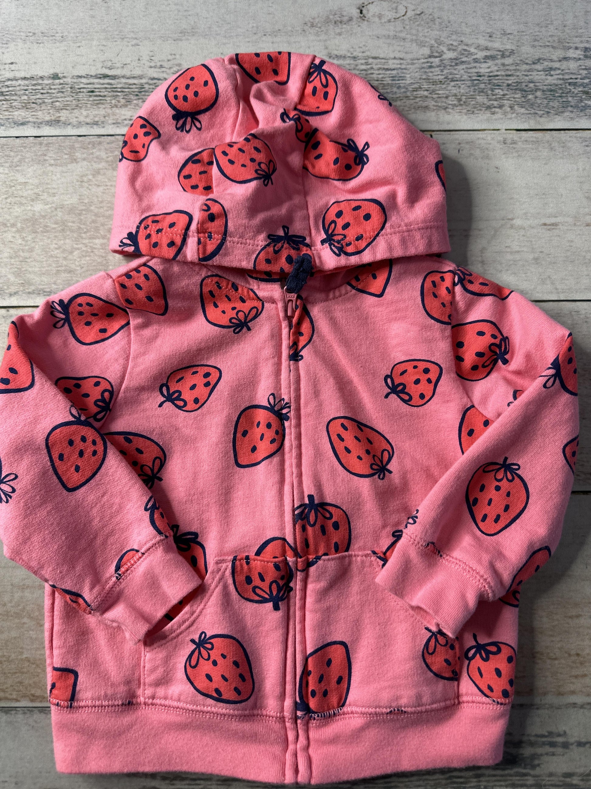 Carters Girls pink Hoodie Size: 12-18 months pink