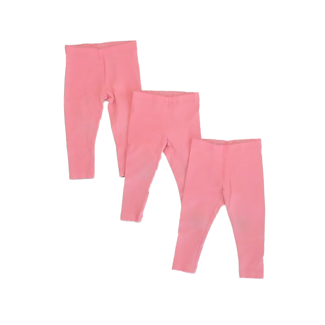 Tea Collection Girls Pink Leggings Size: 9-12 Months Pink