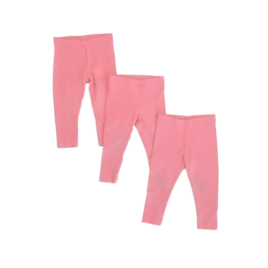 Tea Collection Girls Pink Leggings Size: 9-12 Months Pink