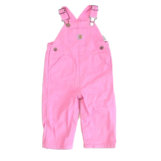 Carhartt Girls Pink Overalls Size: 12 Months Pink