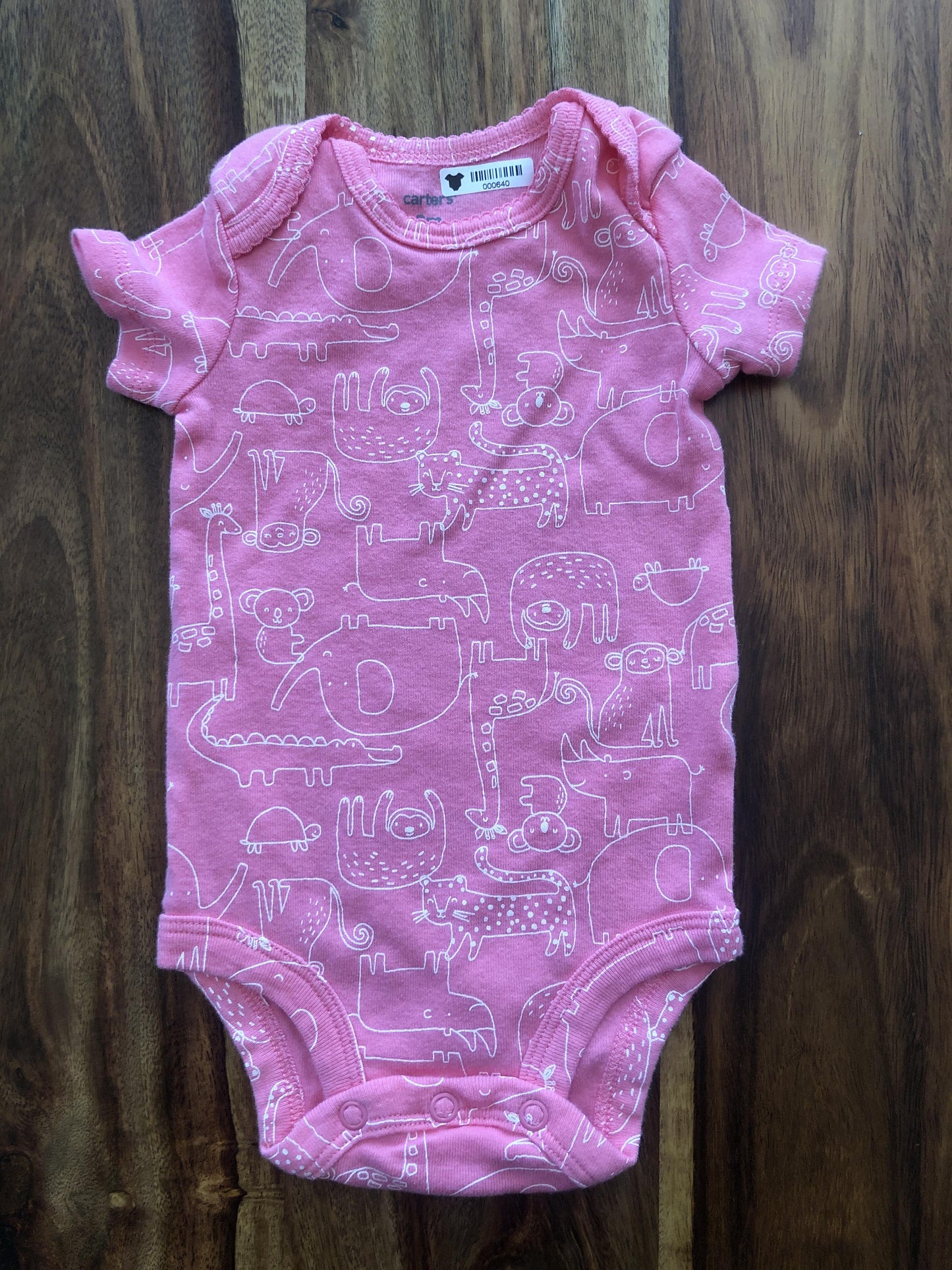 Carters Girls pink Onesie Size: 3 months pink