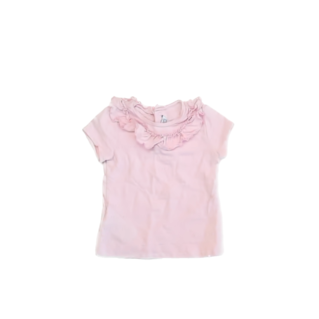 Mayoral Girls Pink Short Sleeve Shirt Size: 18 Months Pink