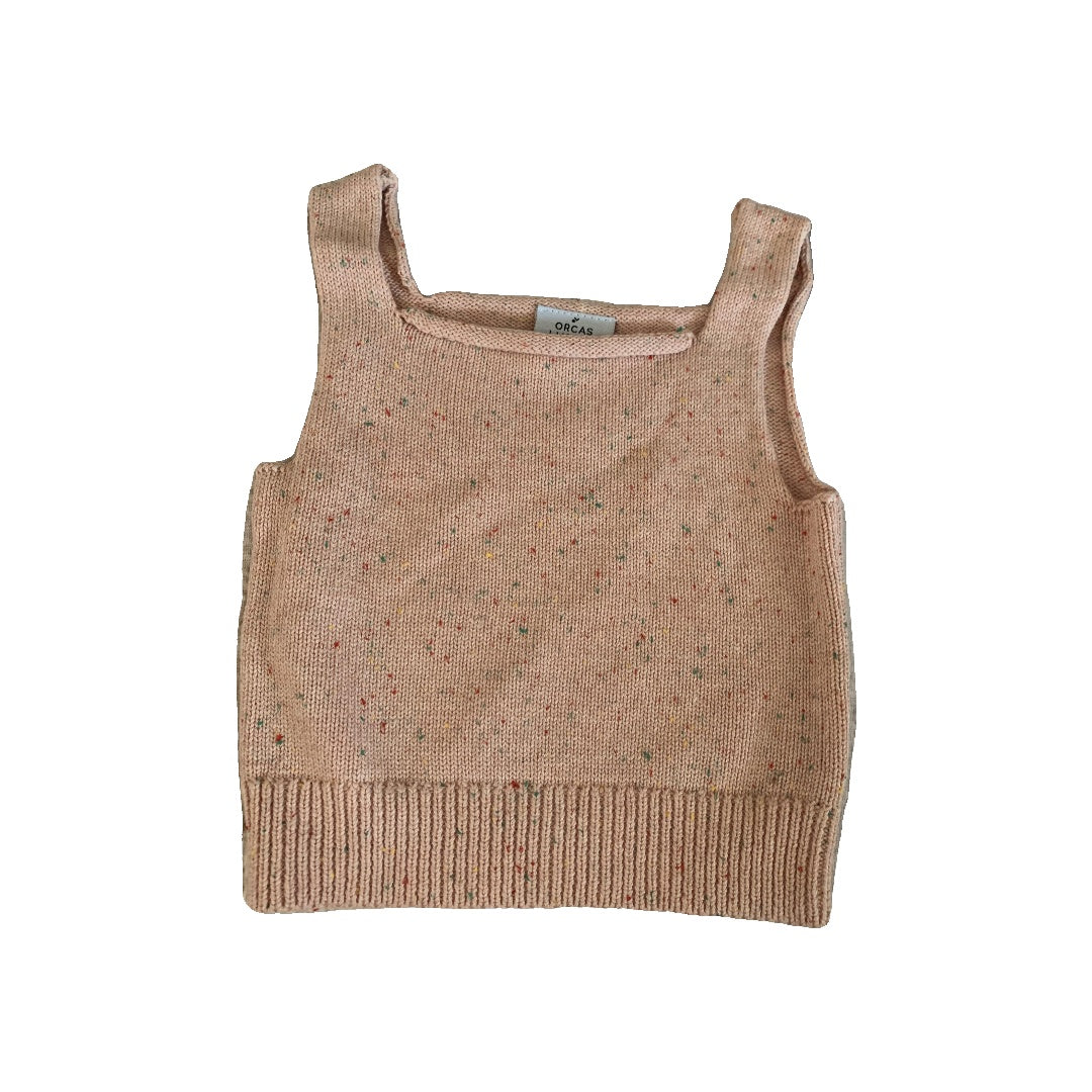 Orcas Lucille Girls pink Tank Top Size: 12-18 months pink