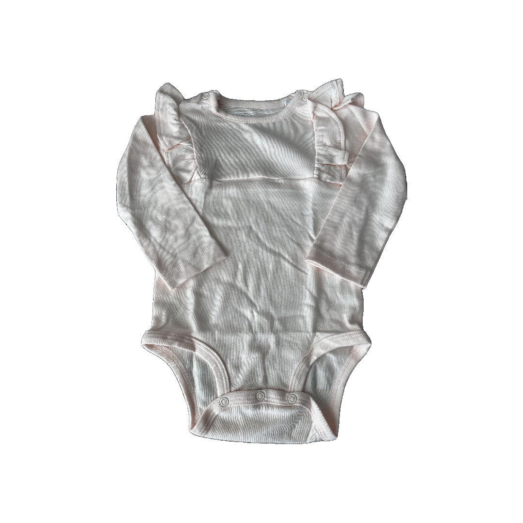 Oliver & Rain Girls pink Onesie Size: 12M pink