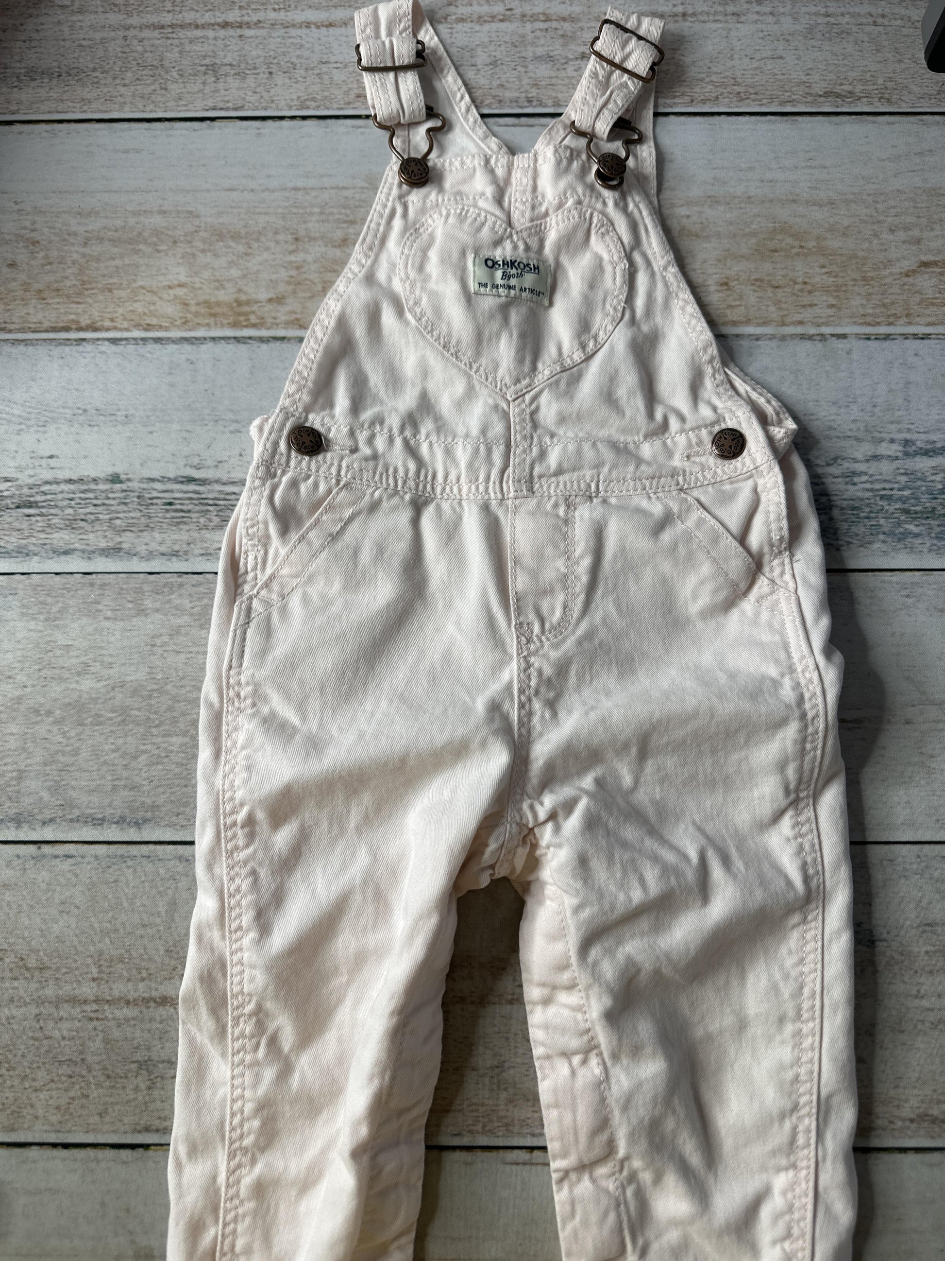 OshKosh Girls pink Overalls Size: 18 months pink