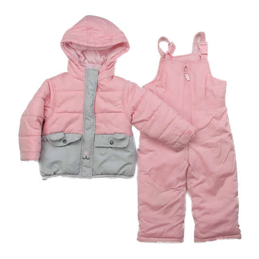 Carter's Girls Pink Snowsuit Size: 3T Pink