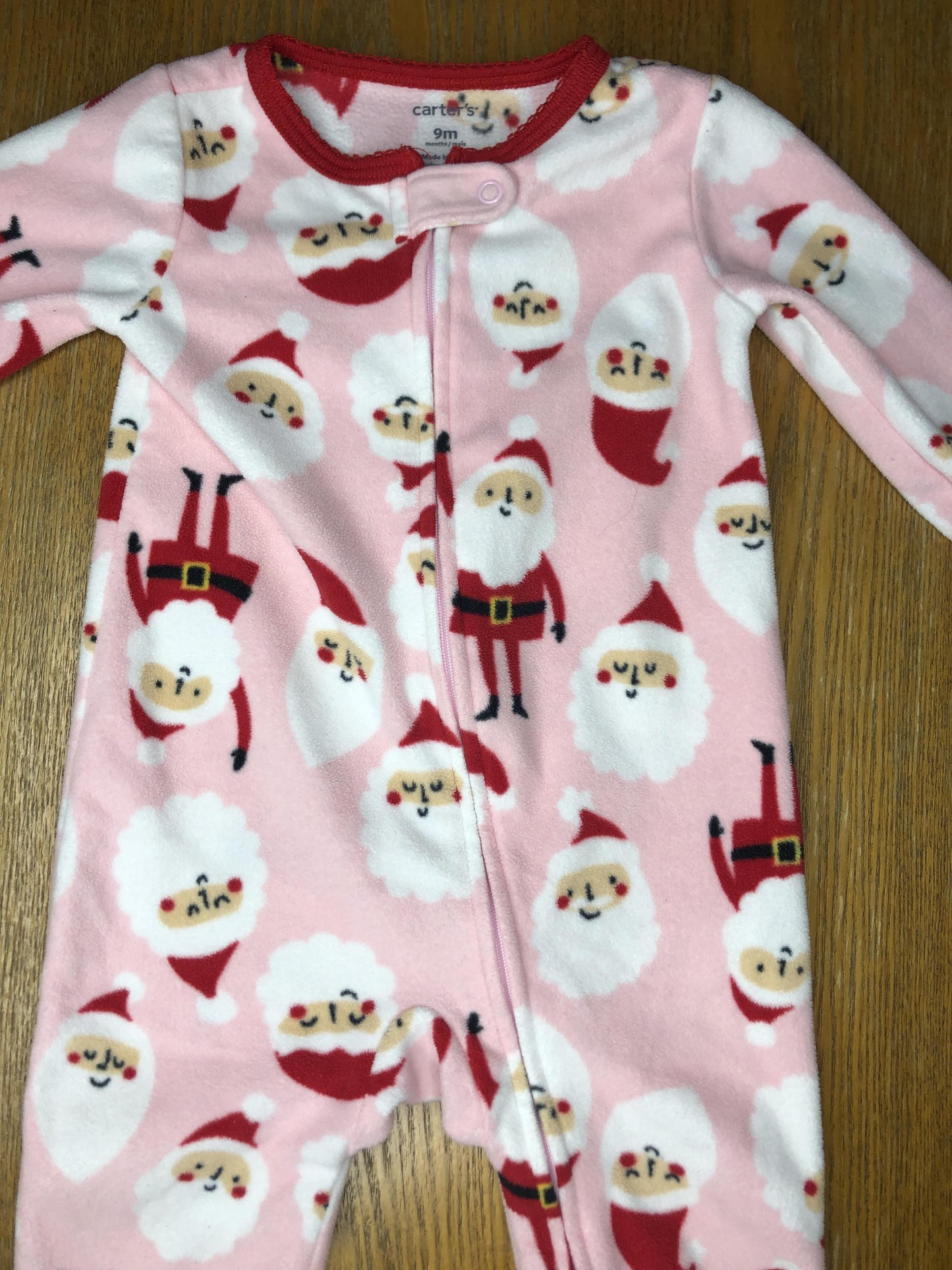 Carters Girls pink Pajamas Size: 9 months pink