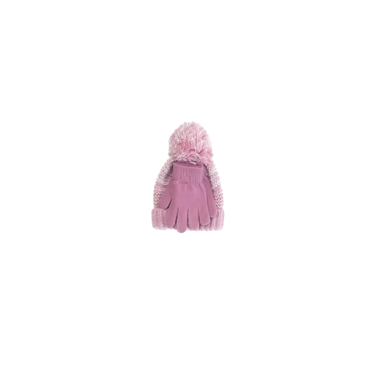 Capelli Girls Pink Hat & Mitten set Size: Small 3-4 T Pink
