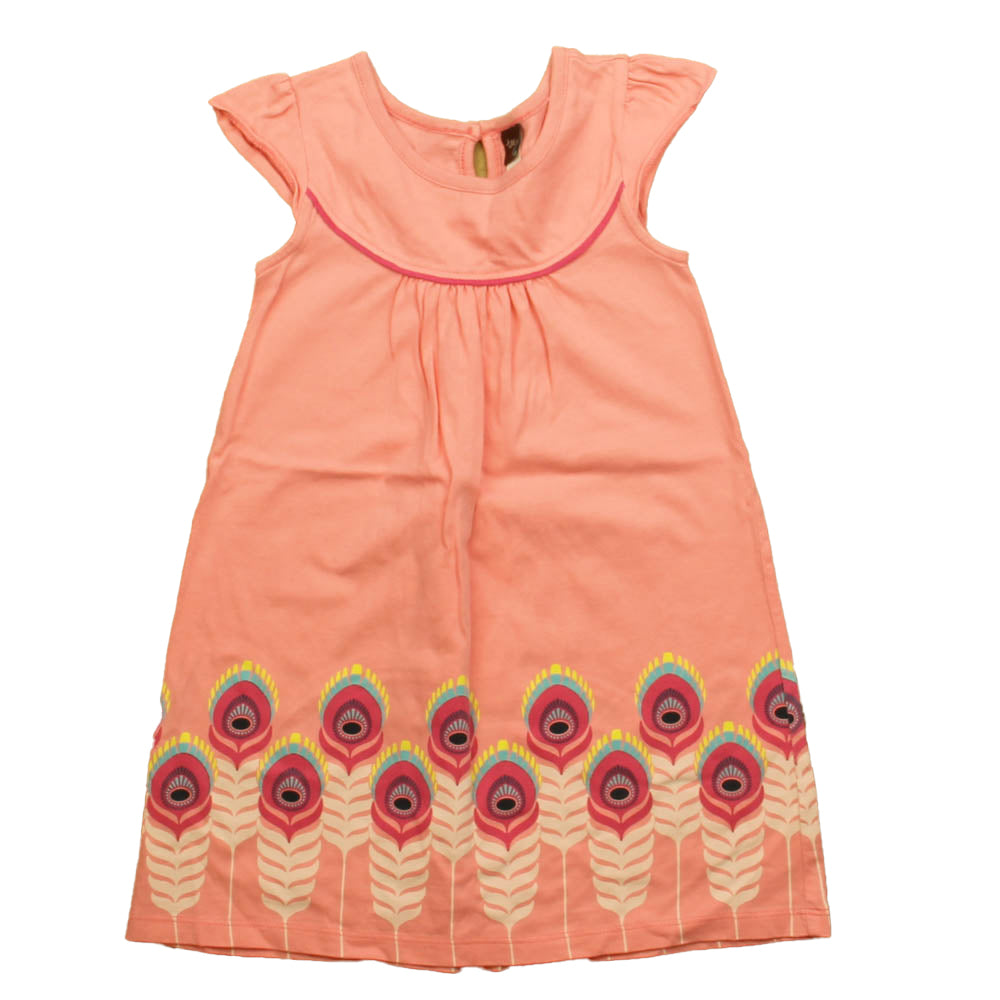 Tea Girls Pink Dress Size: 4T Pink