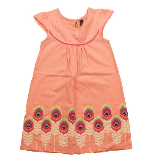 Tea Girls Pink Dress Size: 4T Pink